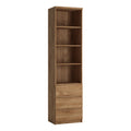 Faraday Tall Narrow 3 Drawer Bookcase in Oak
