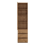 Faraday Tall Narrow 1 Door 3 Drawer Cupboard in Oak