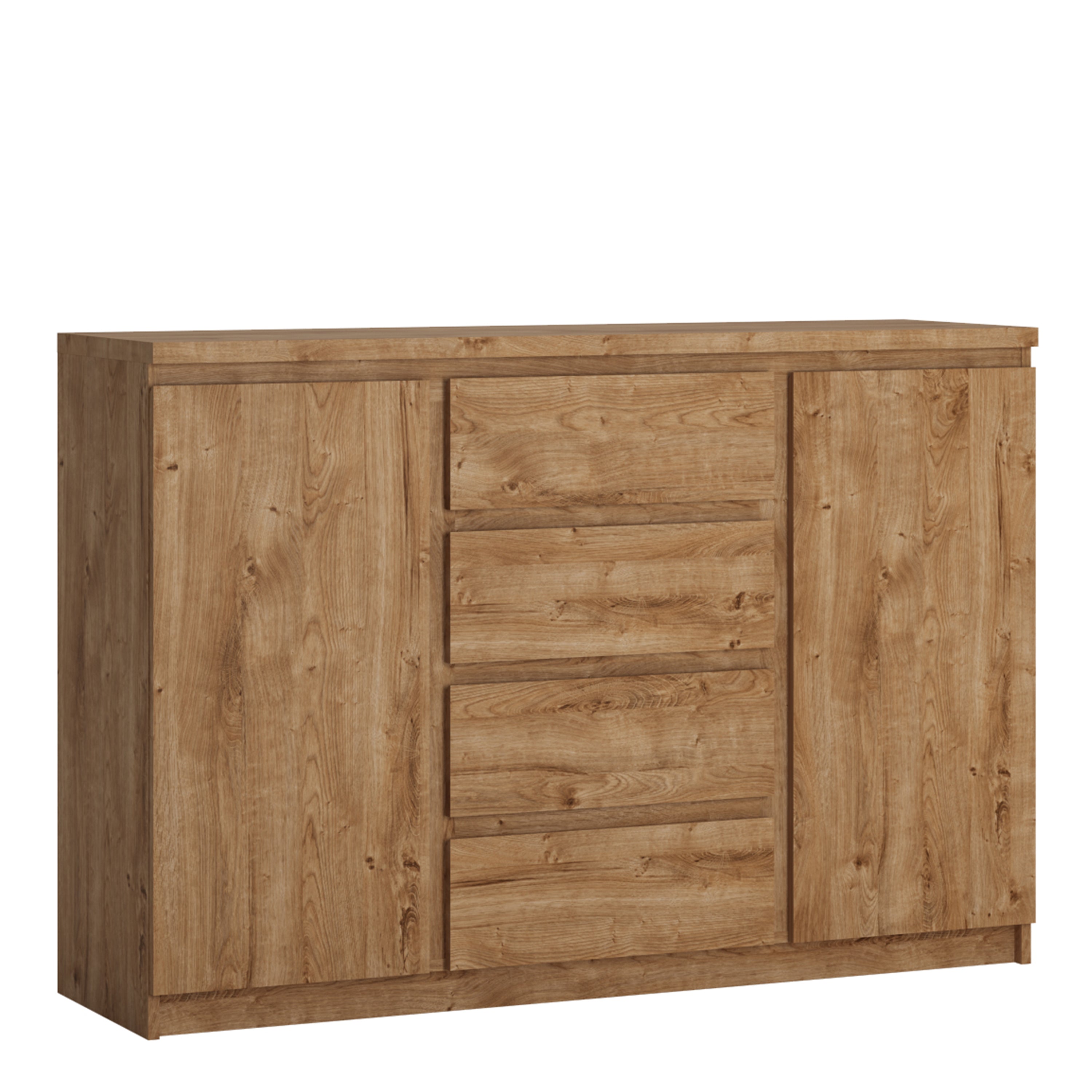 Faraday 2 Door 4 Drawer Sideboard in Oak