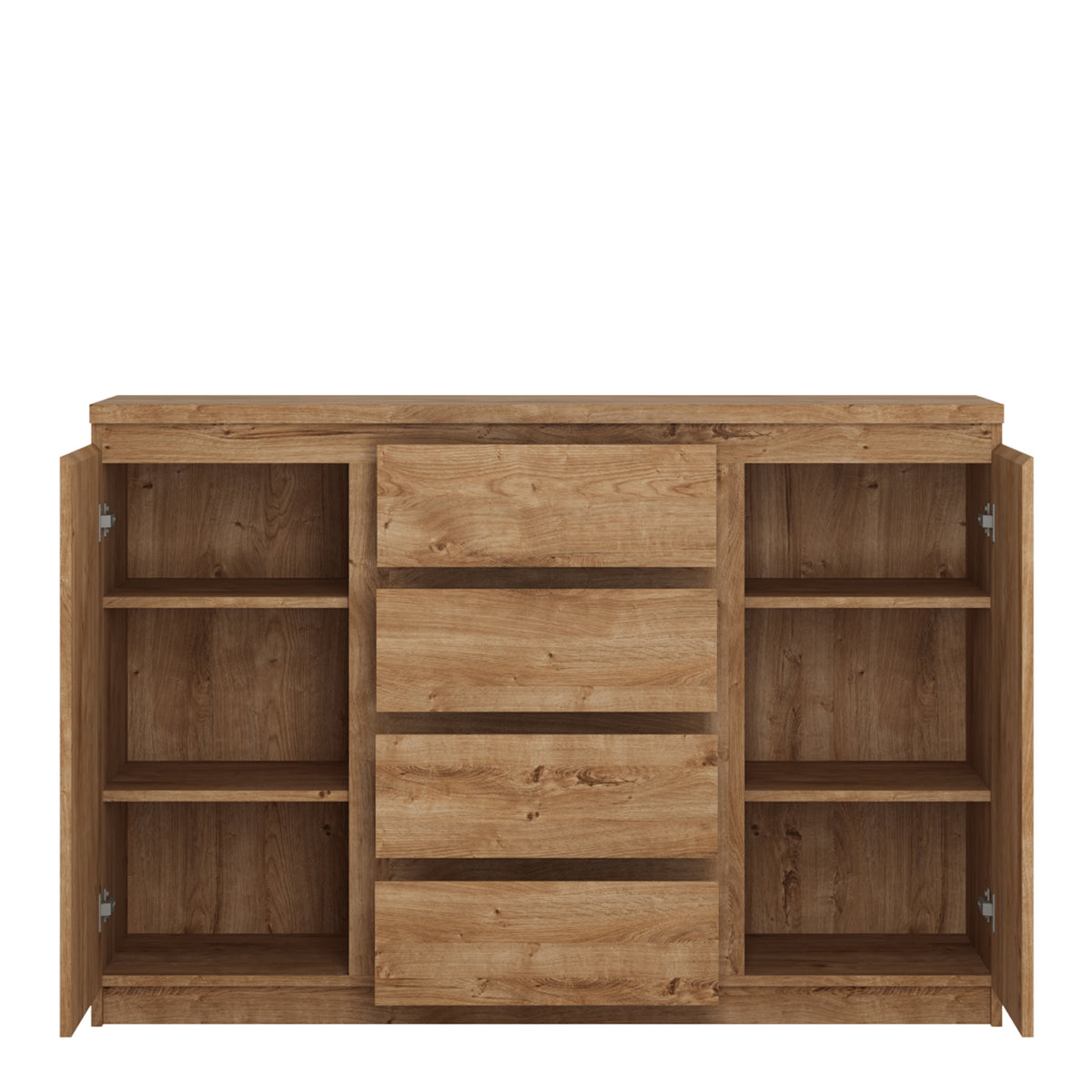 Faraday 2 Door 4 Drawer Sideboard in Oak