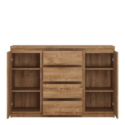 Faraday 2 Door 4 Drawer Sideboard in Oak