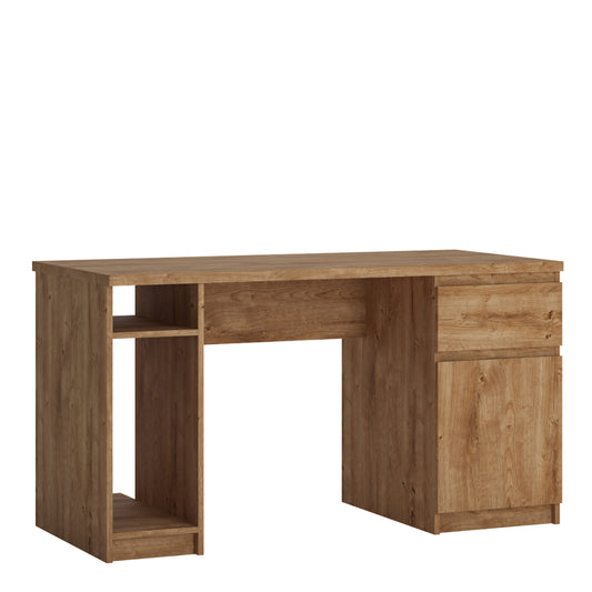 Faraday 1 Door 1 Drawer Twin Pedestal Dressing Table/ Desk in Oak