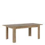 Raif Extending Dining Table 160-200cm in Chestnut and Matera Grey