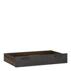 Brandon Underbed Drawer in Walnut and Dark Matera Grey