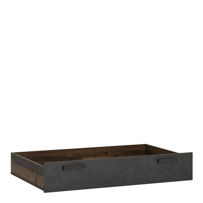 Brandon Underbed Drawer in Walnut and Dark Matera Grey