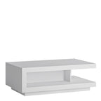 Lucille Coffee Table in White and High Gloss