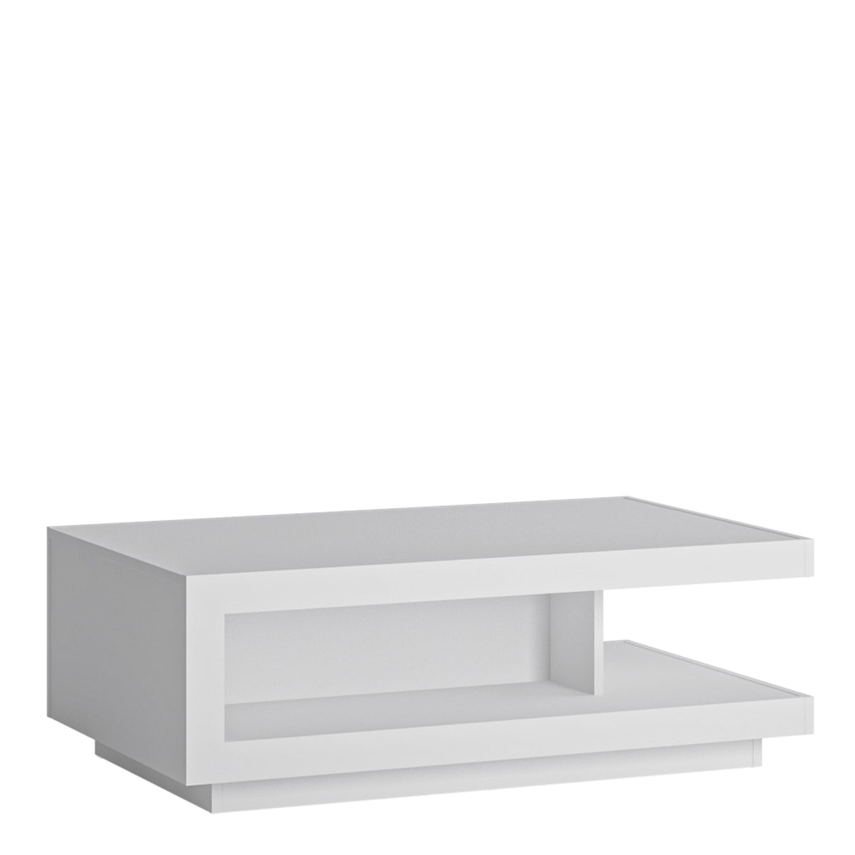 Lucille Coffee Table in White and High Gloss
