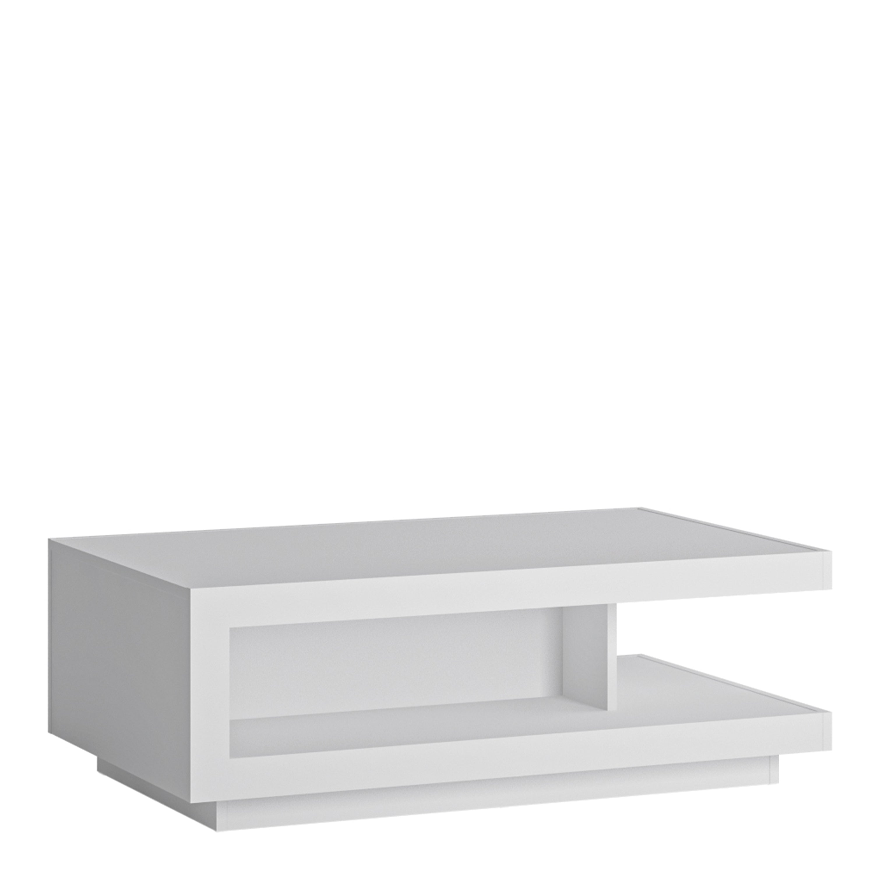 Lucille Coffee Table in White and High Gloss