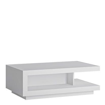 Lucille Coffee Table in White and High Gloss