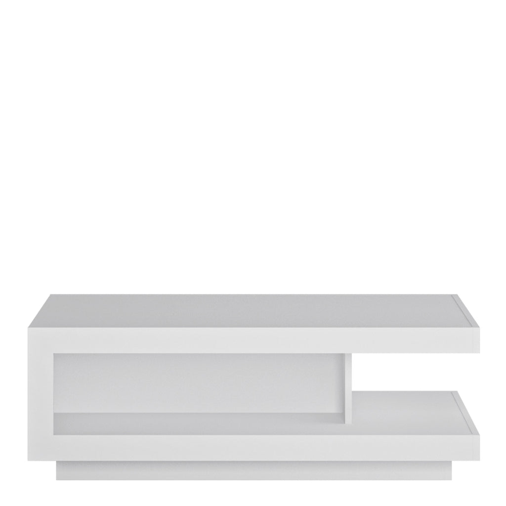 Lucille Coffee Table in White and High Gloss