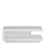 Lucille Coffee Table in White and High Gloss