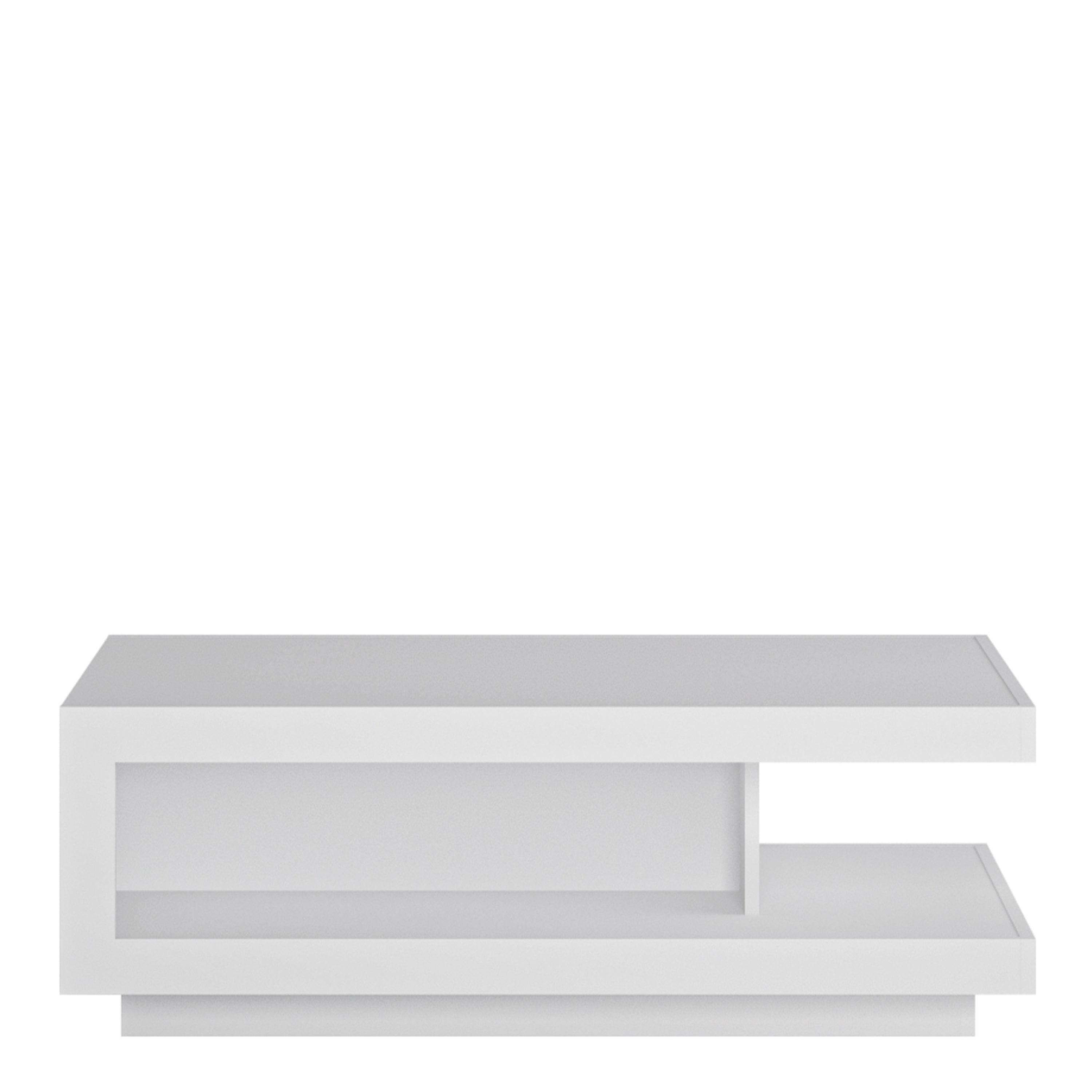 Lucille Coffee Table in White and High Gloss