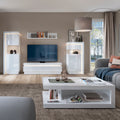 Lucille Coffee Table in White and High Gloss