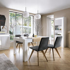 Lucille Tall Narrow Display Cabinet (LHD) (including LED lighting) in White and High Gloss