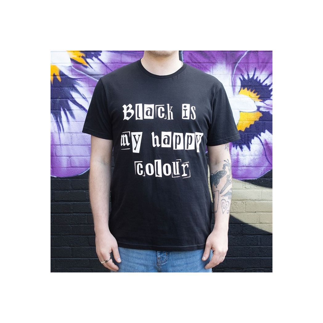 Black is My Happy Colour Unisex T-shirt Size XL