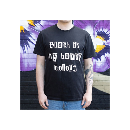Black is My Happy Colour Unisex T-shirt Size XL