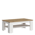 Cleo Coffee Table in White and Oak