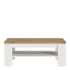 Cleo Coffee Table in White and Oak