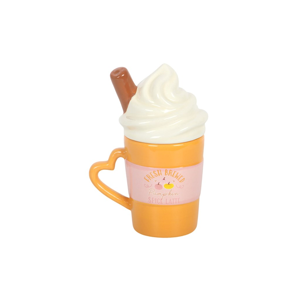 Fresh Brewed Pumpkin Spice Latte Lidded Mug