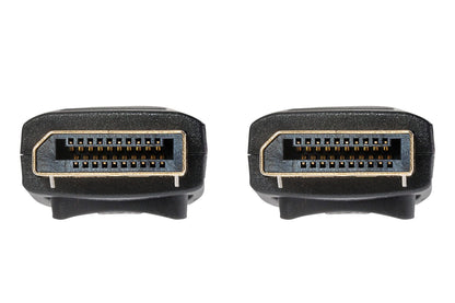 Maplin Lockable 4K Ultra HD DisplayPort Cable - Black, 1m