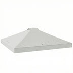 Outsunny Gazebo Roof Replacement UV50+ Waterproof Pop Up Canopy Cover with 8 Drainage Holes 3 x 3 m White