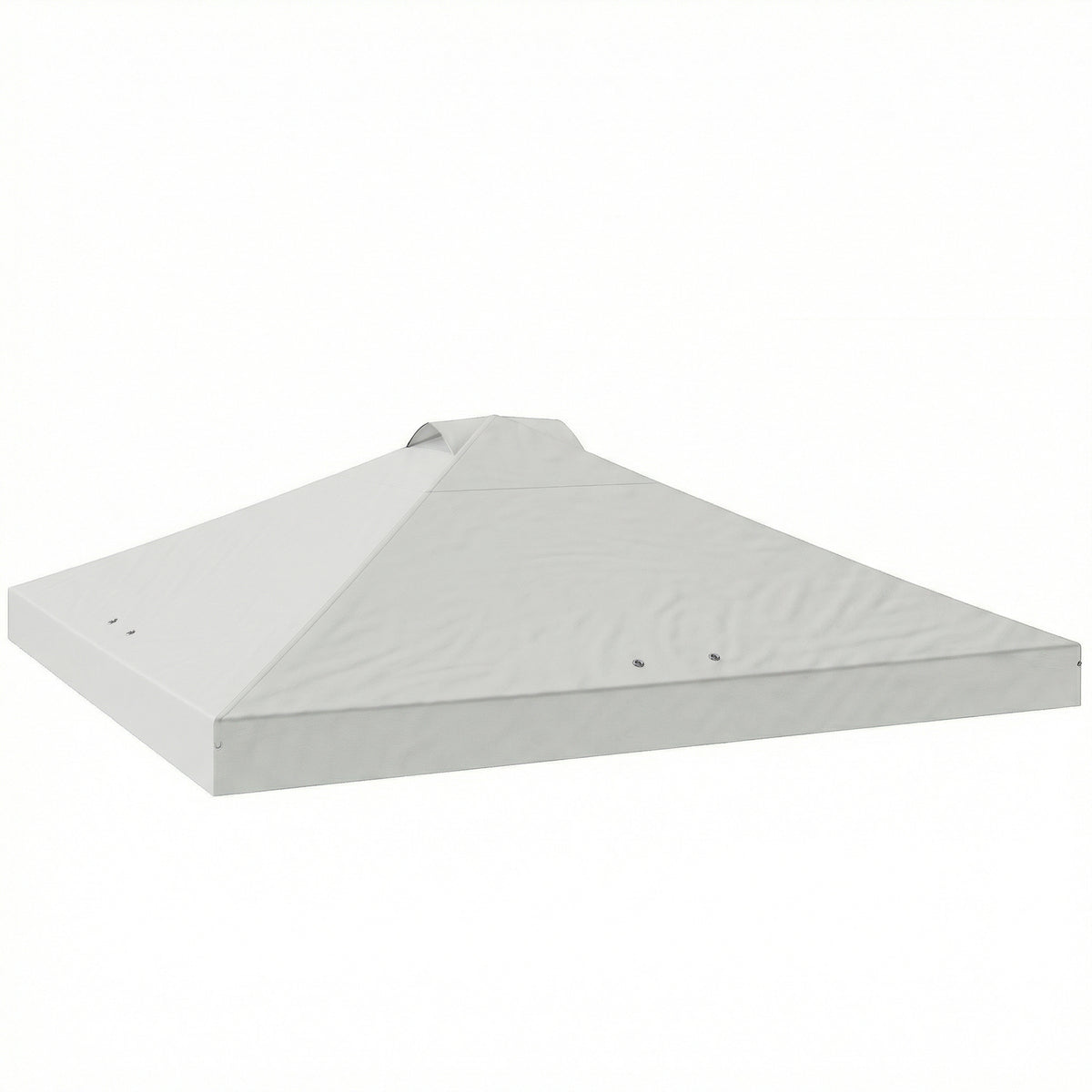 Outsunny Gazebo Roof Replacement UV50+ Waterproof Pop Up Canopy Cover with 8 Drainage Holes 3 x 3 m White
