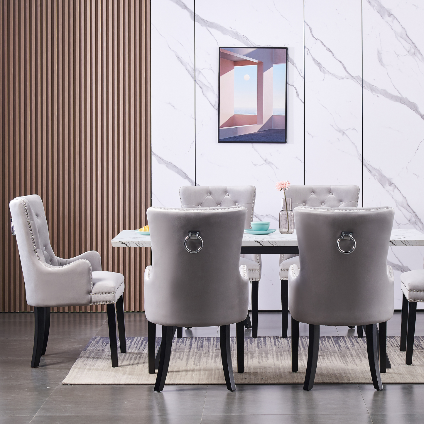 Windsor LUX Velvet Dining Chair (with armrests)