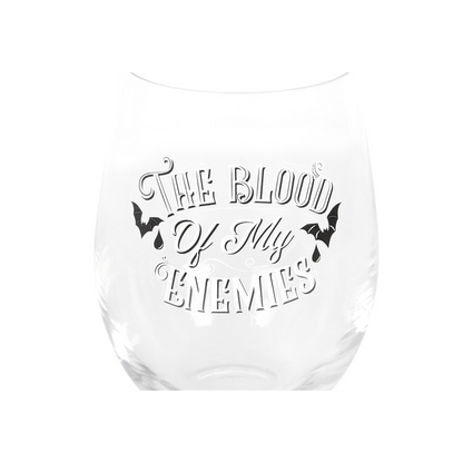 Blood Of My Enemies Stemless Wine Glass