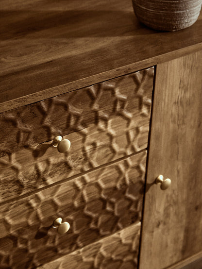 Freya Wood Veneer Sideboard