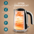 Retro Toaster and Kettle Set - Black