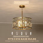 72 Glass Crystallite Chandelier - Gold-Tone