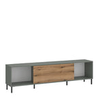 Danica TV Cabinet 1 Door 50cm High in Green/Oak