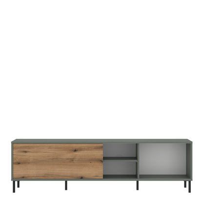 Danica TV Cabinet 1 Door 50cm High in Green/Oak