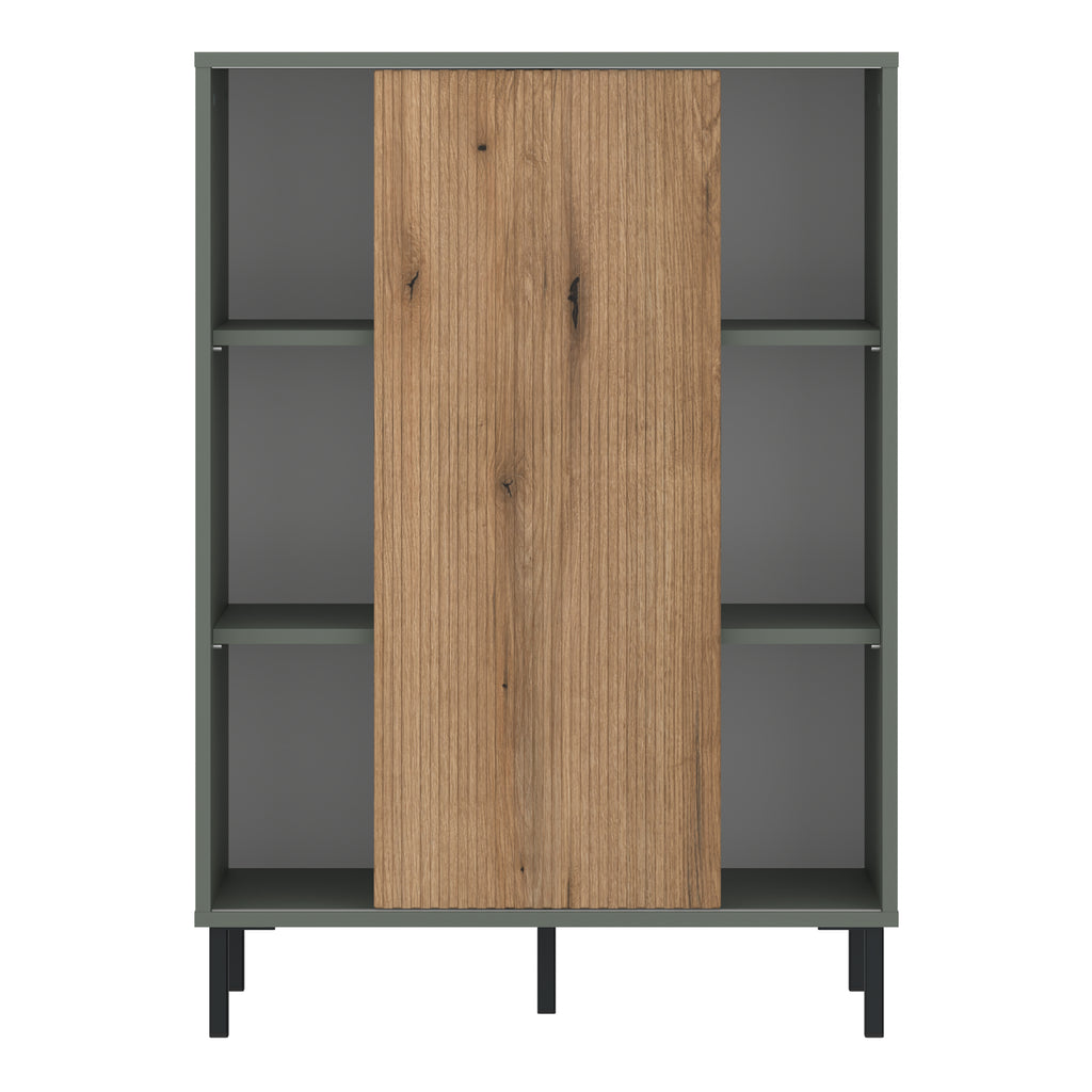Danica Sideboard 1 Door in Green/Oak