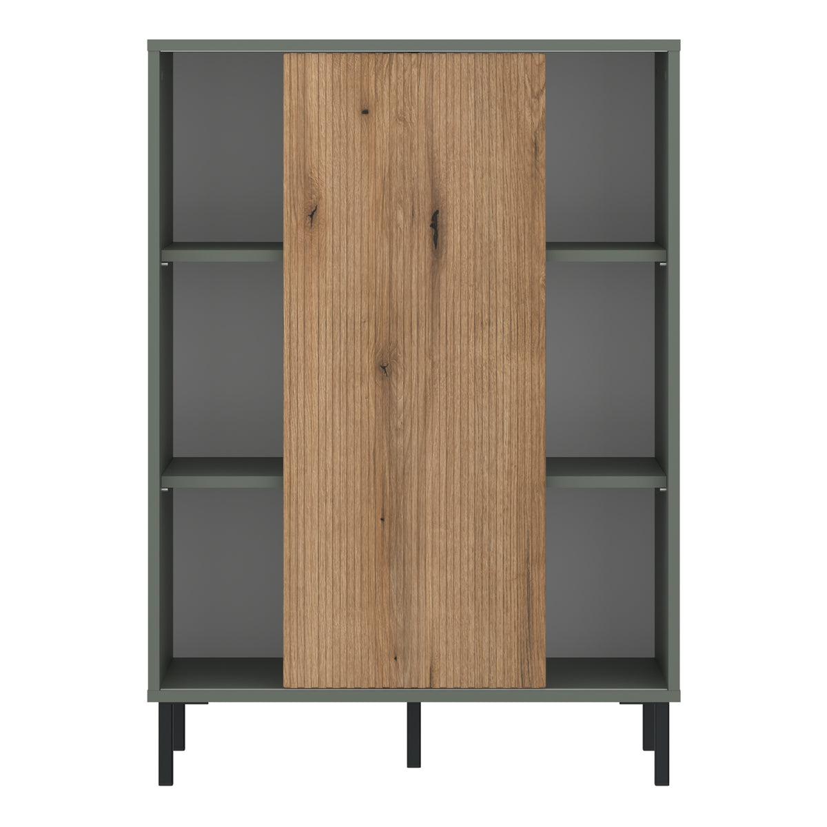 Danica Sideboard 1 Door in Green/Oak