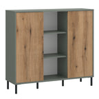 Danica Sideboard 2 Door in Green/Oak