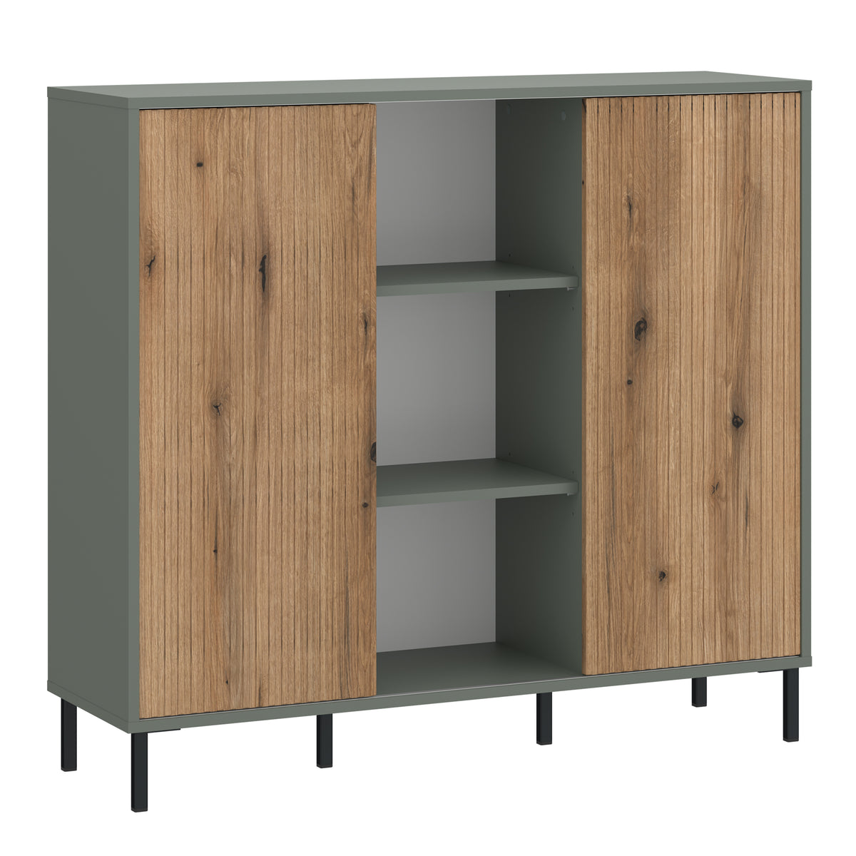 Danica Sideboard 2 Door in Green/Oak
