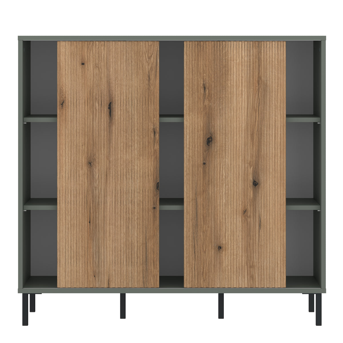 Danica Sideboard 2 Door in Green/Oak