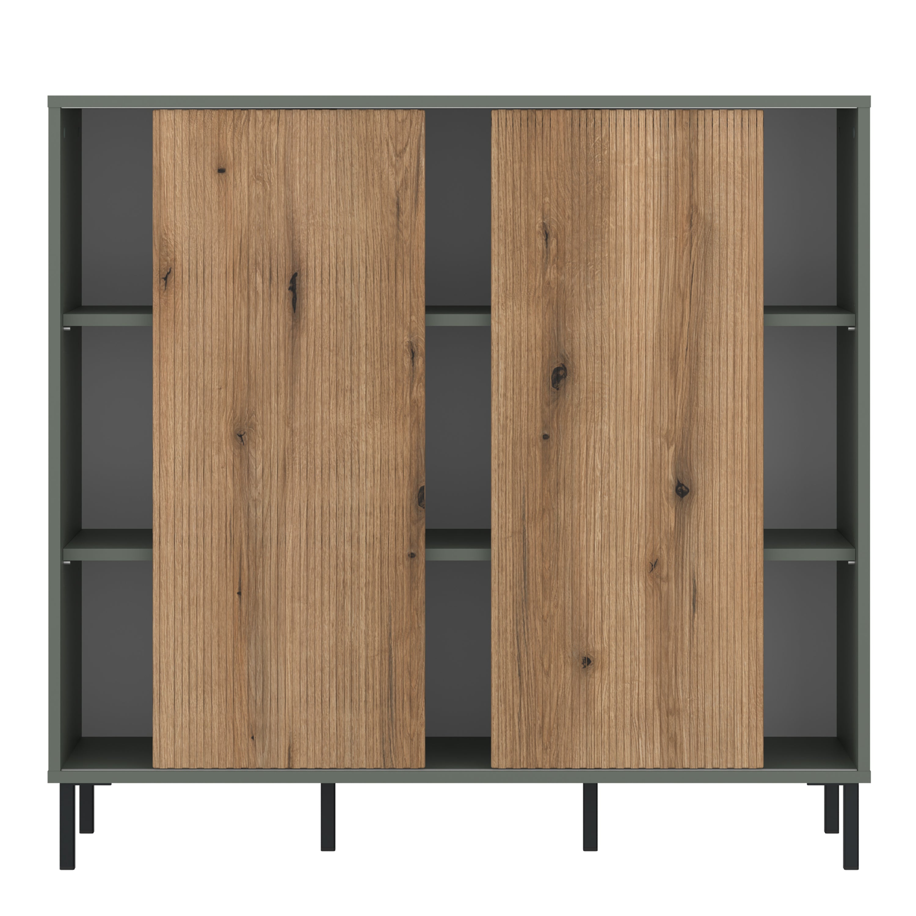 Danica Sideboard 2 Door in Green/Oak