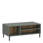 Danica Coffee Table in Green/Oak