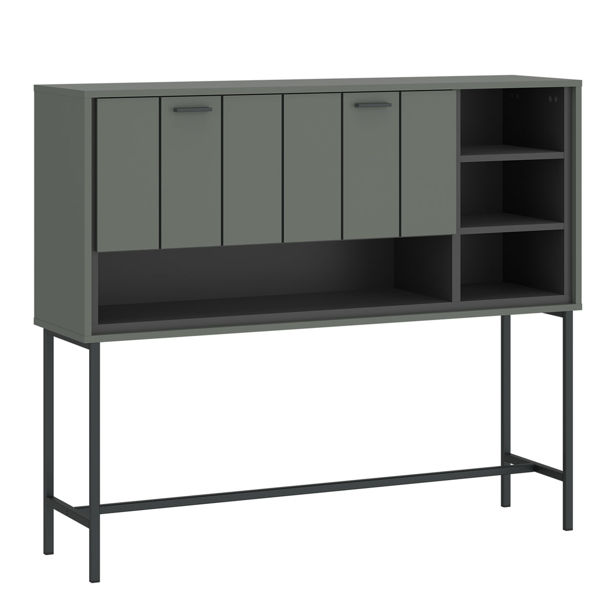 Atticus Bar Table 1 Flap in Green/Grey