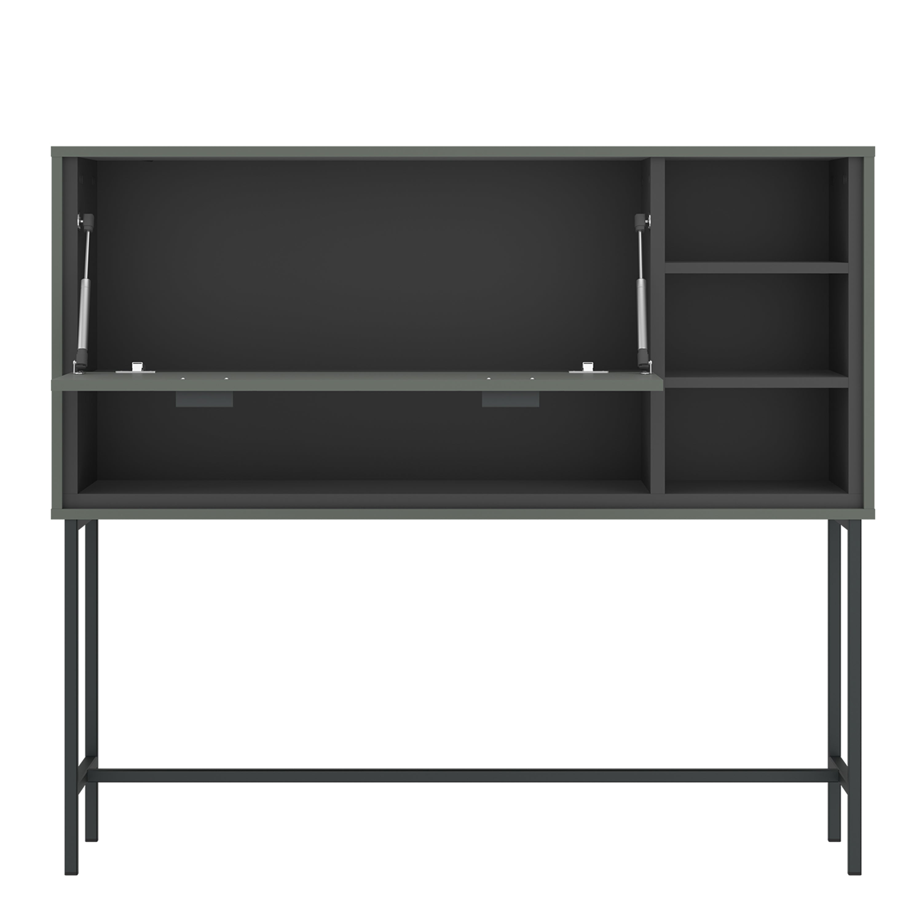 Atticus Bar Table 1 Flap in Green/Grey