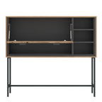 Atticus Bar Table with 1 Flap in Oak/Grey