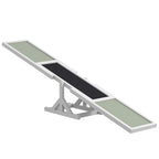 PawHut Wooden Pet Seesaw for Big Dogs, Dog Agility Equipment with Anti-Slip Surface - White