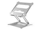 ProperAV Aluminium Construction Fully Adjustable Laptop or Tablet Stand - Silver