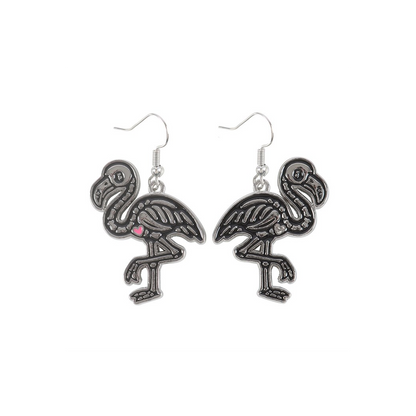Flamin-goth Enamel Dangle Earrings