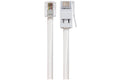 Maplin RJ11 to BT Plug BT- 431A Telephone Modem Cable - White, 3m