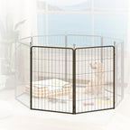 PawHut Two-Piece Dog Pen Expansion Pack for Large Dogs, 100cm Tall Animal Pen with Three Connecting Stakes