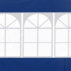Outsunny 3 Meters Gazebo Replaceable Exchangeable Side Panel Wall Panels Walls With Window, Blue