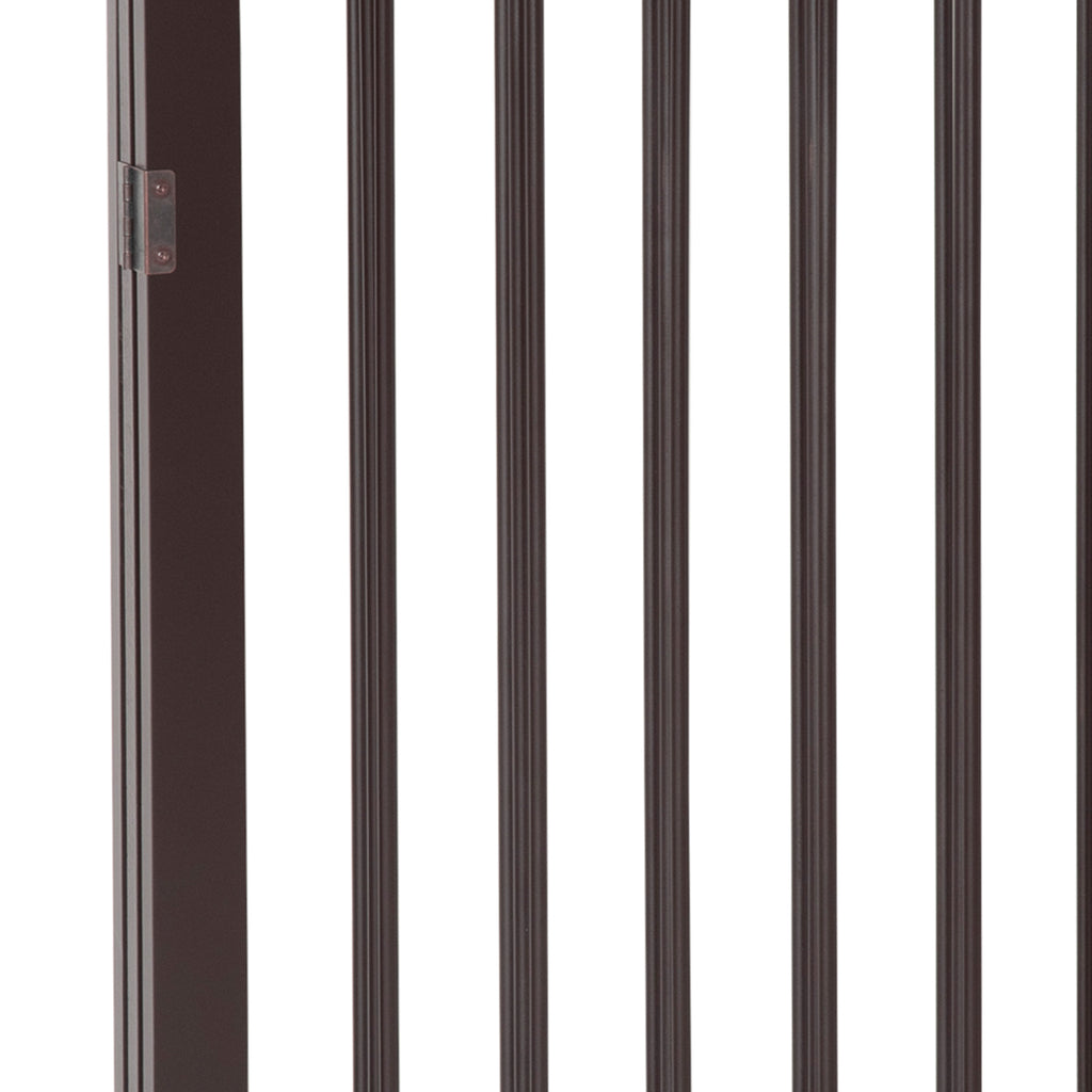 PawHut 3 Panel Stair Gate Foldable Dog Door Gate Indoor Free Standing Safety Gate Pet Barrier 76cm Height